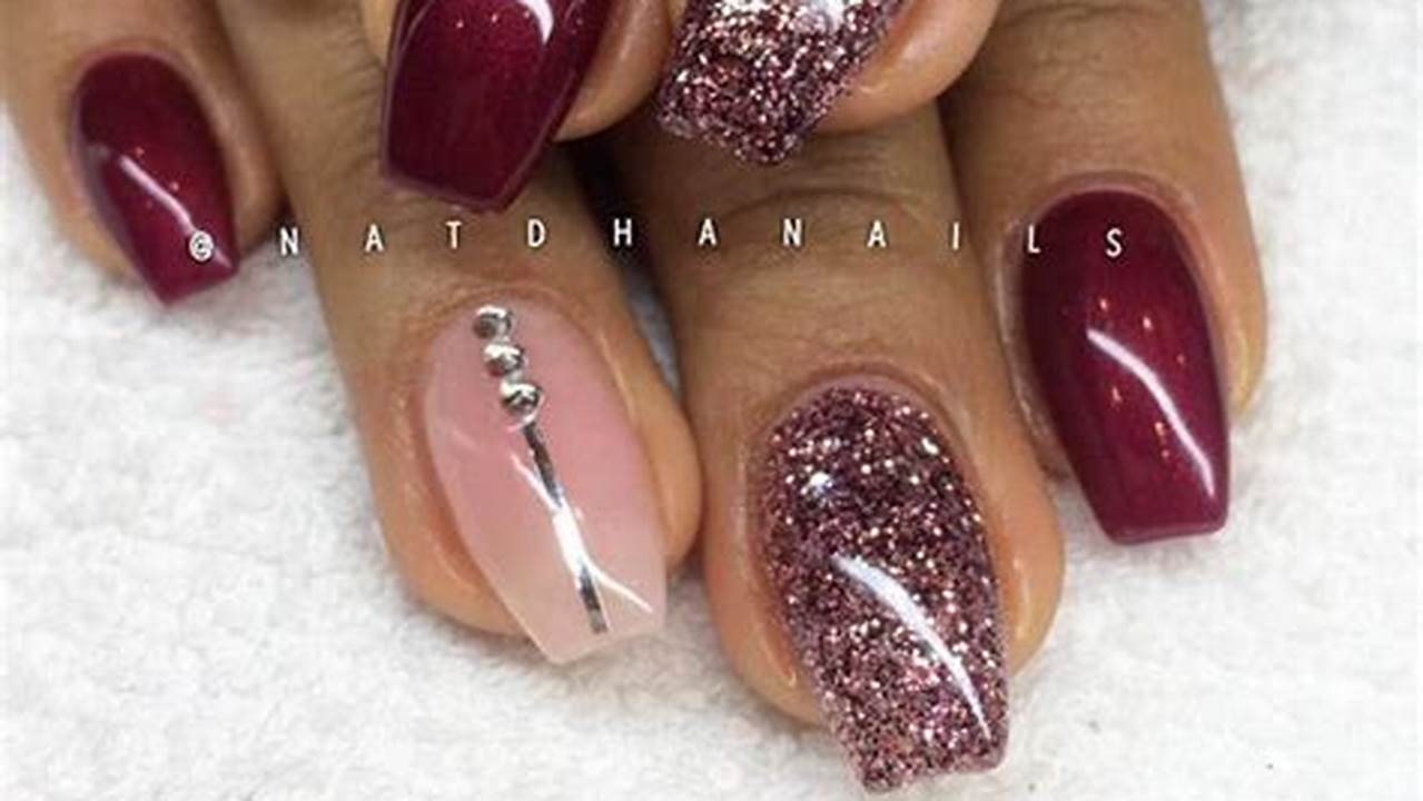 November Nails Ideas and Burgundy Nail Designs for Autumn