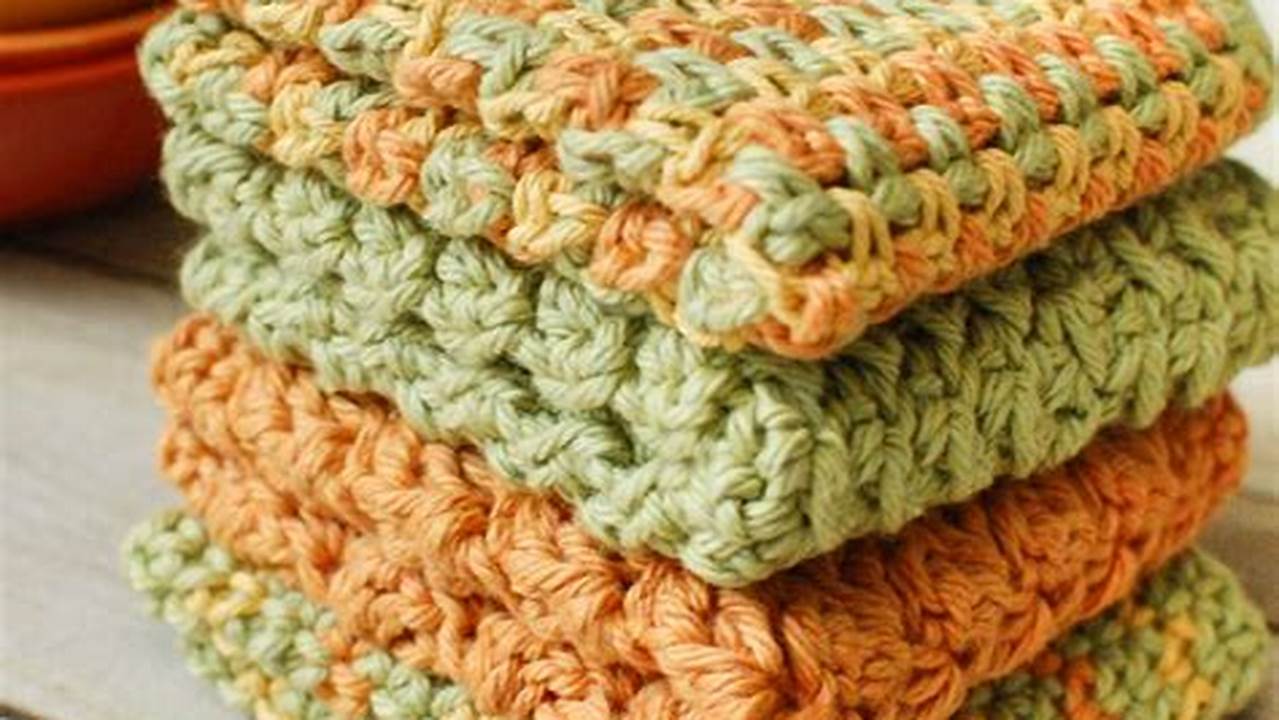 Quick Crochet Patterns and Crochet Dish Cloth Free Pattern Ideas